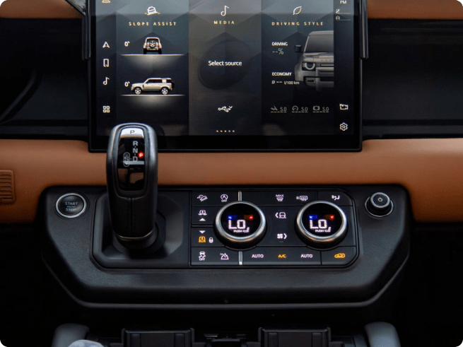 Range Rover Defender instrument cluster