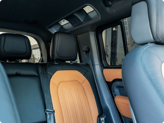 Range Rover Defender back seat