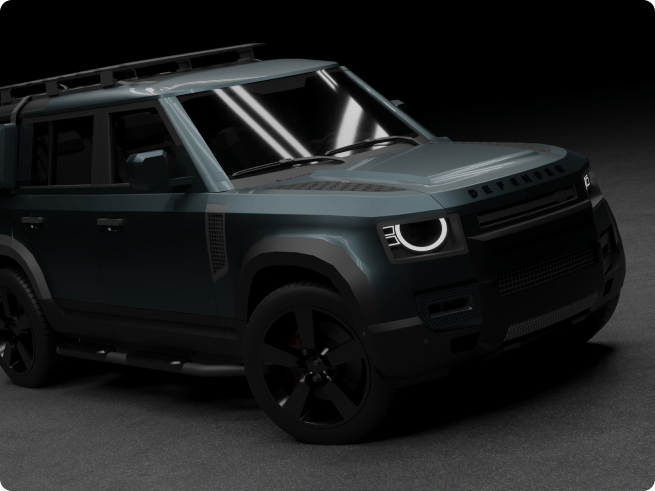 Range Rover Defender side view