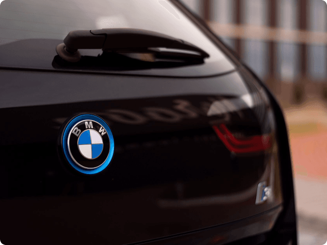 Tailgate of the BMW 5 Series.