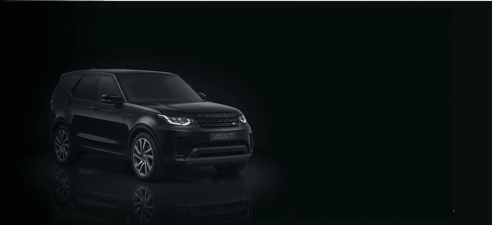Range Rover Discovery luxury saloon in a studio setting